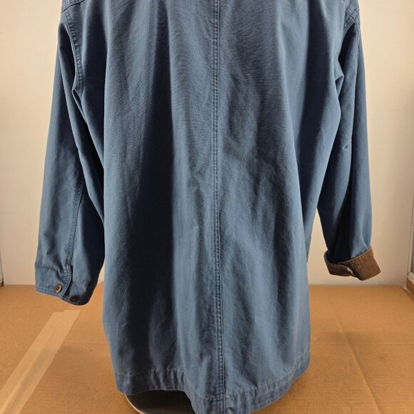 Vintage LL Bean Men’s XXL Blue Button Front Barn Chore Field Hunting Jacket - Picture 14 of 16